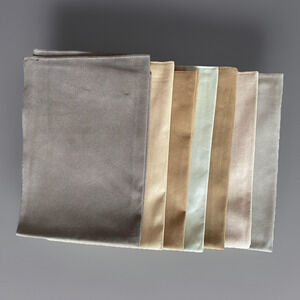 7 Kravet Beige Taupe Camel Gray Novasuede Fabric Samples 25" square